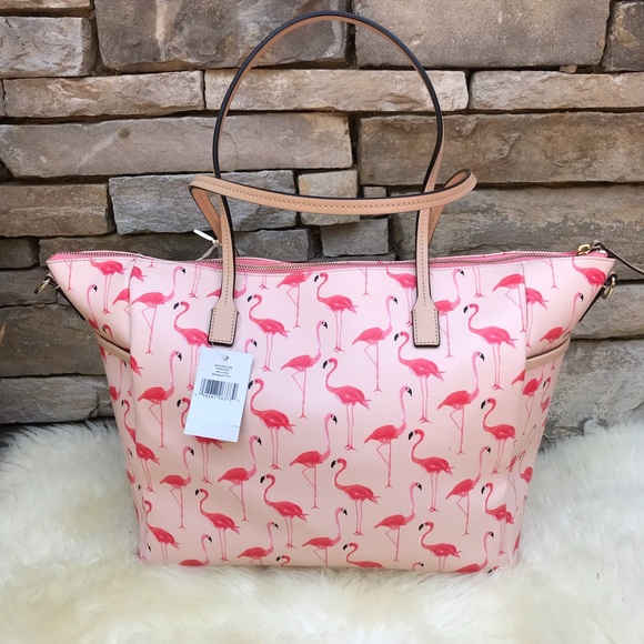 ❤️Kate Spade New York Shore Street Adaira Flamingo Baby Bag - Picture 5 of 17